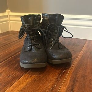 Arizona Black Lace Up Boots